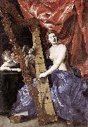 Giovanni Lanfranco Venus Playing the Harp oil